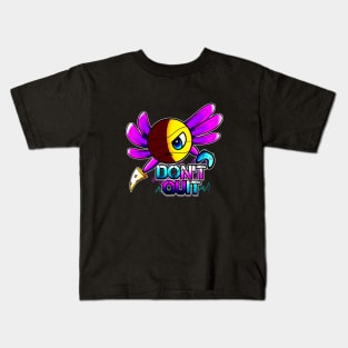 Don't Quit Pizza Gamer Axolotl Basketball Season Kids Teens Graphic Gift Kids T-Shirt